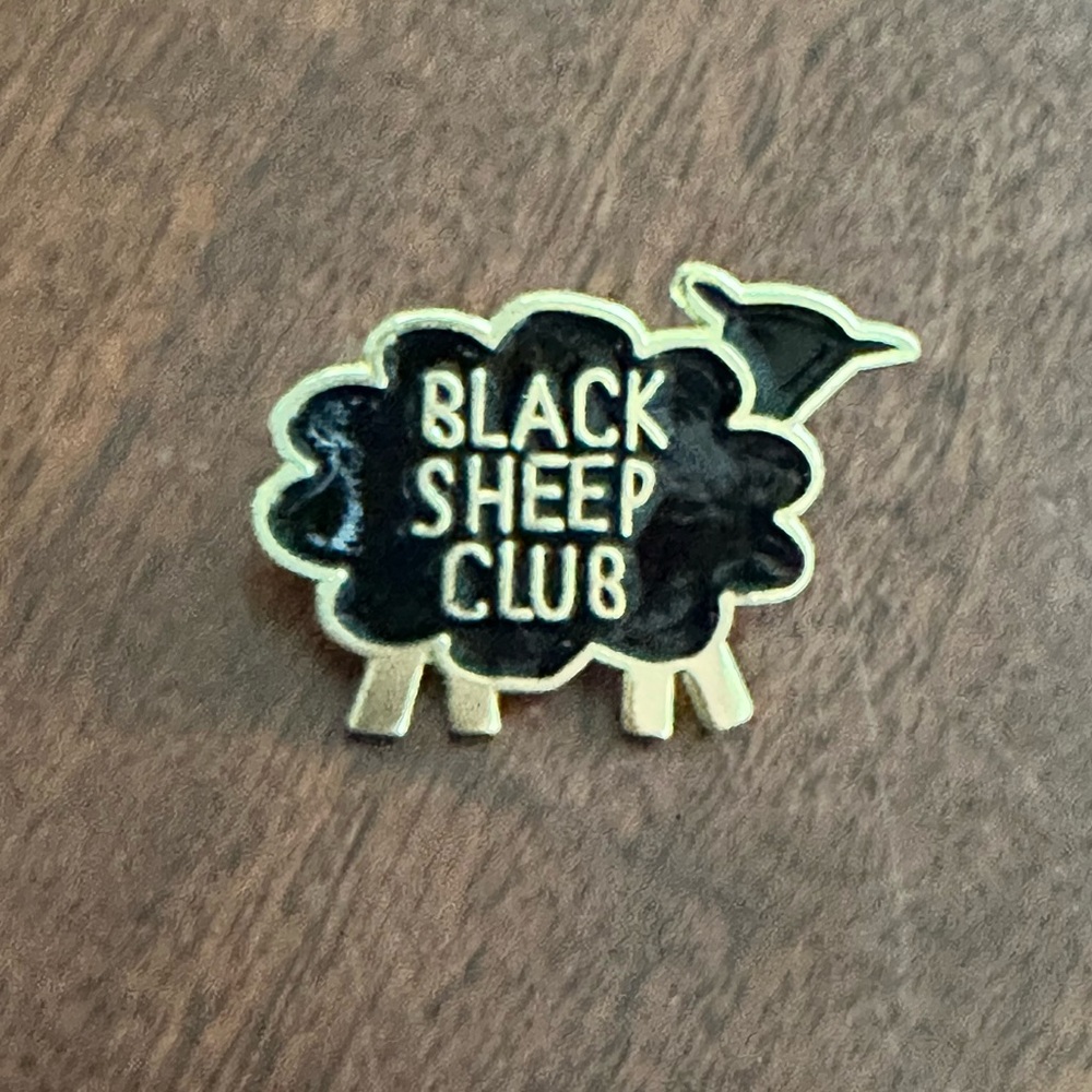 Black Sheep Club Pin Brooch Lapel Pin Lamb